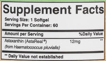 Load image into Gallery viewer, Astaxanthin 12mg -60 Soft Gel- 1 Bottle